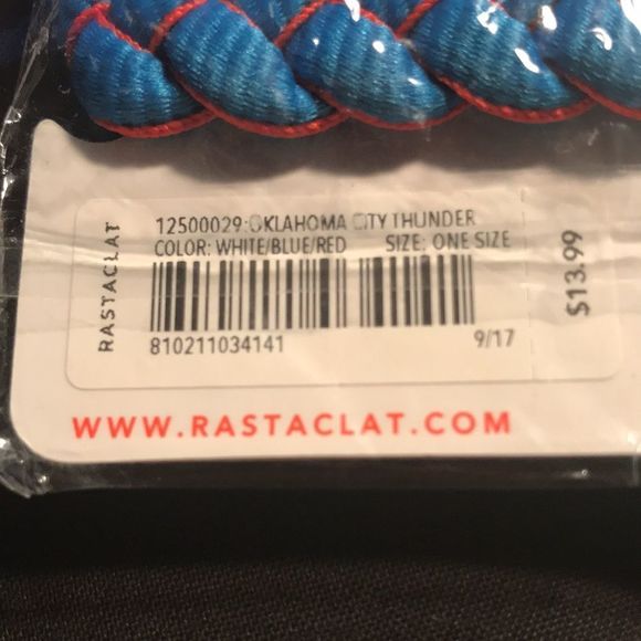 LAST ONE! NBA Thunder OKC Rastaclat BNIP NBA LAB - Picture 5 of 5